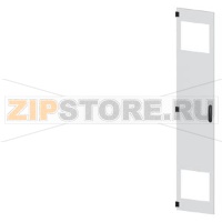 SIVACON, door, left, with cutout for filter fan, with ventilation openings H: 2200 mm, W: 400 mm, RAL 7035, Protection class 1 Siemens 8MF1240-2UT15-3BA2