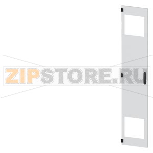 SIVACON, door, left, with cutout for filter fan, with ventilation openings H: 2200 mm, W: 400 mm, RAL 7035, Protection class 1 Siemens 8MF1240-2UT15-3BA2 