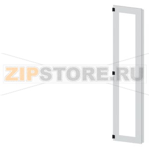 SIVACON, door half, left, inspection window, IP55, H: 2200 mm, W: 450 mm, RAL 7035, Protection class 1 Siemens 8MF1270-2UT25-0BE2 