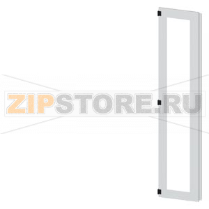 SIVACON, door half, left, inspection window, IP55, H: 2200 mm, W: 450 mm, RAL 7035, Protection class 1 Siemens 8MF1270-2UT25-0BE2 