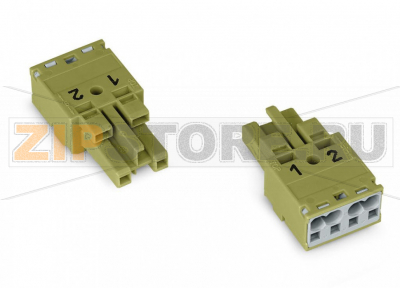 Разъем; 2-пол.; Код. B; 4,00 mm; светло-зеленые Wago 770-262 Protected against mismating and maintenance-freePush-in CAGE CLAMP® spring pressure connection technology allows solid conductors to be simply pushed into a unitTwo-wire connection per pole for loops or bridgesComponents can be clearly printed on and color-coded to meet custom requirements...
