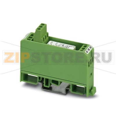 Релейный модуль со впаянным миниатюрным реле Phoenix Contact EMG 17-REL/KSR-W230/21-21-LC материал контактов (AgNi): для средних и больших нагрузок, 2 переключающих контакта, вход. напряжение 230 В перем. тока.Минимальный заказ: 10 шт.Упаковка: 10 шт.