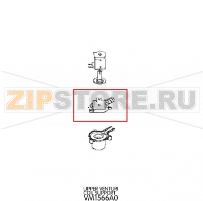 Upper venturi coil support Unox XVC 305 Upper venturi coil support Unox XVC 305Запчасть на деталировке под номером: 109Название запчасти на английском языке: Upper venturi coil support Unox XVC 305