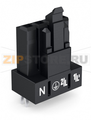 Розетка для печатных плат; прямые; 4-пол.; Код. A; черные Wago 890-804 Protected against mismating and maintenance-freePush-in CAGE CLAMP® spring pressure connection technology allows solid conductors to be simply pushed into a unit.Low profile with 4.4 mm pole spacing...