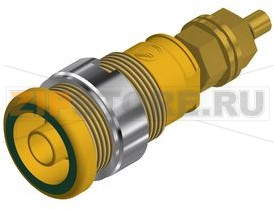 Гнездо 32 А, 1 кВ, зеленое, желтое Hirschmann SEB 2600 G M4 YELLOW/GREEN 
