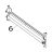 Kit bracket for peel assembly RH and LH Zebra 170PAX4
