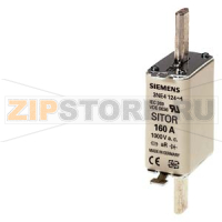 ПЛАВКАЯ ВСТАВКА SITOR 125, AC 1000V (DIN 43620, ТИПОРАЗМЕР 0) Siemens 3NE4122