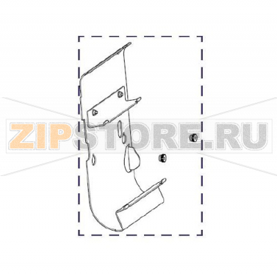 Пластина перемотки этикетки Zebra ZT610 Пластина перемотки этикетки Zebra ZT610Запчасть на сборочном чертеже под номером: 3Количество запчастей в устройстве: 1Название запчасти Zebra на английском языке: Media Rewind Plate for Tear/Peel