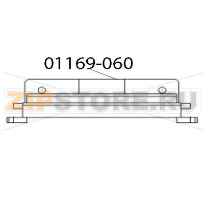 Guide plate Zebra TTP 1030 Guide plate Zebra TTP 1030Запчасть на деталировке под номером: 01169&dash;060