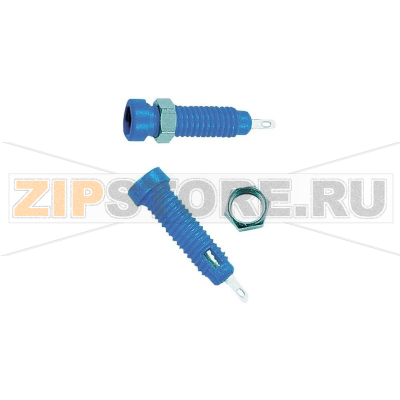 Розетка лабораторная, Ø контакта: 2 мм, синяя, 1 шт Stäubli LB2-IF 