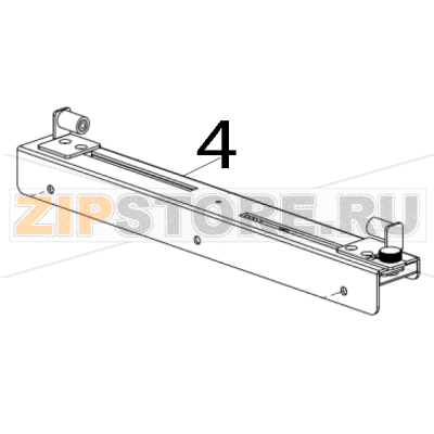 Label guide assembly TSC TTP-286MT Label guide assembly TSC TTP-286MTЗапчасть на деталировке под номером: 4