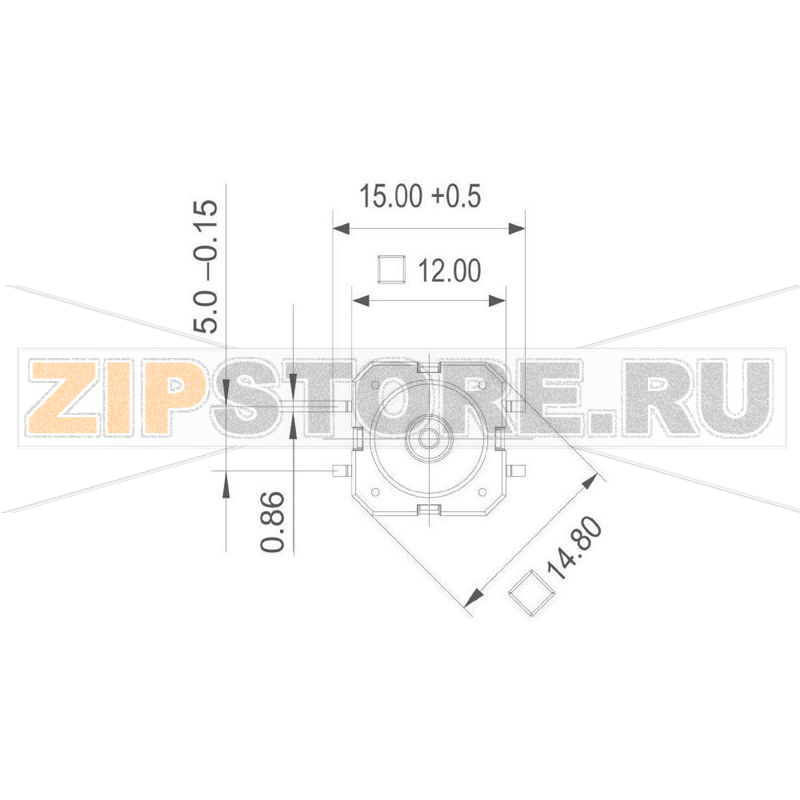 Кнопка 42 В DC/AC, 0.1 А, 1 x выкл/вкл, без фиксации, 1 шт Rafi 1.14.001.503/0000 