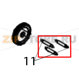 Gear shaft (203 dpi / 300 dpi), MOQ 6 pcs TSC TTP-343C Gear shaft (203 dpi / 300 dpi), MOQ 6 pcs TSC TTP-343CЗапчасть на деталировке под номером: 11