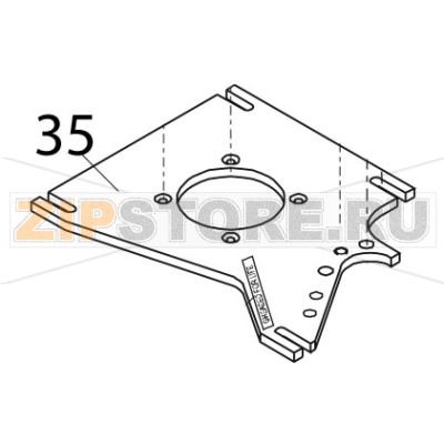 Base for motor Bear Varimixer AR80 VL-1S Base for motor Bear Varimixer AR80 VL-1SЗапчасть на деталировке под номером: 35