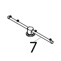 Girante risciacquo inferiore lavabicchieri Teikos TS820