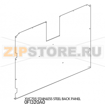 Stainless steel back panel Unox XVC 705 Stainless steel back panel Unox XVC 705Запчасть на деталировке под номером: 4Название запчасти на английском языке: Stainless steel back panel Unox XVC 705