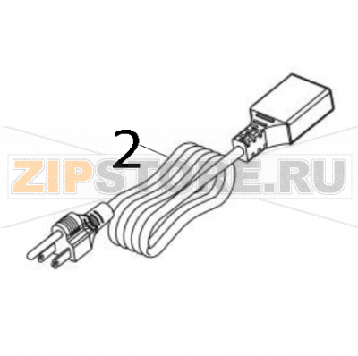 Power cord/ UK TSC MB340T Power cord/ UK TSC MB340TЗапчасть на деталировке под номером: 2