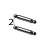 Kit halogen bulbs for heater (Qty of 2) Zebra ZXP 8