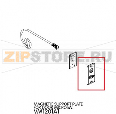 Magnetic support plate for door microsw. Unox XVC 705 Magnetic support plate for door microsw. Unox XVC 705Запчасть на деталировке под номером: 81Название запчасти на английском языке: Magnetic support plate for door microsw. Unox XVC 705