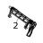 Kit latch for lower laminator cassette Zebra ZXP 8