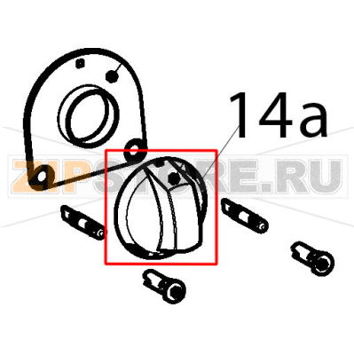 Manopola friggitrice elettrica nera Tecnoinox FR48FE7 Manopola friggitrice elettrica nera Tecnoinox FR48FE7Запчасть на деталировке под номером: 14a