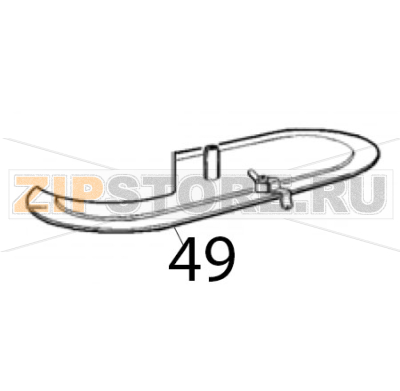 Lighted top cover (lower) Ugolini MT 1 Lighted top cover (lower) Ugolini MT 1Запчасть на деталировке под номером: 49