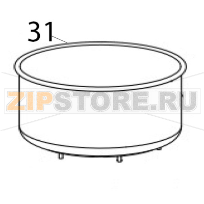 Bowl Hurakan HKN-30SN2V Bowl Hurakan HKN-30SN2VЗапчасть на деталировке под номером: 31