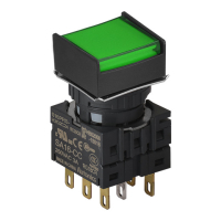 Выключатель кнопочный, Ø отверстия: 16 мм Autonics S16PRS-H3G2C24