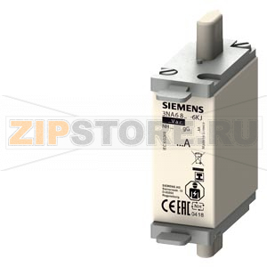 ПЛАВКАЯ ВСТАВКА НИЗКОВОЛЬТНАЯ NH ТР000 40A GG 690V ДВОЙНОЙ ИНДИКТАТОР Siemens 3NA6817-6KJ 