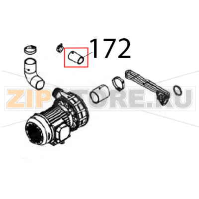 Tubo gomma radiator, Ø: 35x43 Vortmax DDM 660 Tubo gomma radiator, Ø: 35x43 Vortmax DDM 660Запчасть на деталировке под номером: 172