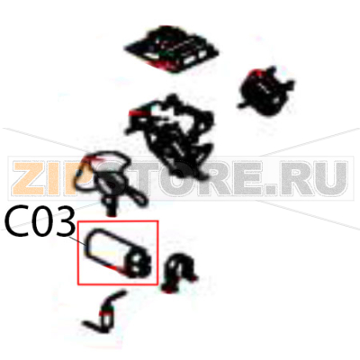 H.V. Capacitor Hurakan HKN-WP900M H.V. Capacitor Hurakan HKN-WP900MЗапчасть на деталировке под номером: C03