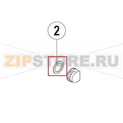 Gasket Hobart UXT-10A                                                      Gasket  Hobart UXT-10AЗапчасть на сборочном чертеже под номером: 2Название запчасти на немецком языке языке: Gasket  Hobart UXT-10A
