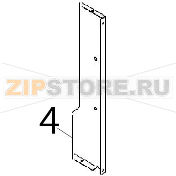 Rear panel Angelo Po 1G1PE1E Rear panel Angelo Po 1G1PE1EЗапчасть на деталировке под номером: 4