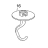 Hook, Dough KitchenAid 5KPM5EWH4