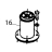 Lower support Fagor FI-100