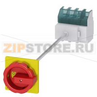 АВАРИЙНЫЙ ГЛАВНЫЙ УПРАВЛЯЮЩИЙ ПЕРЕКЛЮЧАТЕЛЬ 4-ПОЛЮСНЫЙ IU=63, P/AC-23A AT 400V=22KW МОНТАЖНОЕ ОСНОВАНИЕ МОНТ. РЕЙКА /МОНТАЖ ПОСР. 2 ОТВЕРСТИЙ ПОВОРОТНЫЙ ИСП. МЕХАНИЗМ КРАСН\ЖЕЛТ. Siemens 3LD2514-1TL53