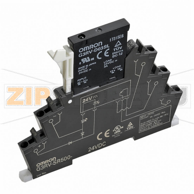 Реле ввода/вывода твердотельное тонкое Omron G3RV-SR500-A 24VDC 