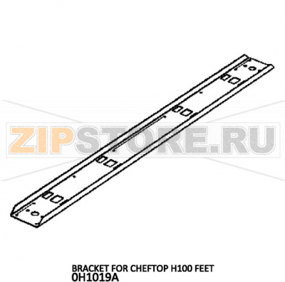 Bracket for cheftop H100 feet Unox XVC 505E Bracket for cheftop H100 feet Unox XVC 505EЗапчасть на деталировке под номером: 85Название запчасти на английском языке: Bracket for cheftop H100 feet Unox XVC 505E