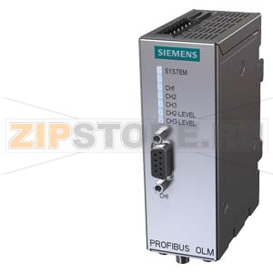PROFIBUS OLM/P11 V4.1 Optical Link module with 1 RS485 and 1 plastic FOC interface (2 BFOC sockets), with signaling contact and test port Siemens 6GK1503-2CA01 