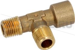 T-FITTING ø 1/4M NPT - ø 1/4F 