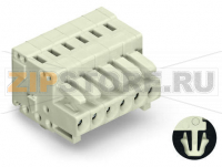 MCS MINI 1-проводниковая розетка; 100% защита от неправильного подсоединения; Монтажные ножки; 1,5; Шаг контактов 3,5 мм; 18-пол.; 1,50 mm?; светло-серые Wago 734-118/008-000