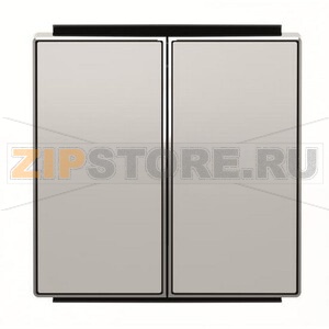 Клавиша для двухклавишных выключателей/переключателей/кнопок, серебристый алюминий ABB 2CLA851100A1301 