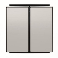 Клавиша для двухклавишных выключателей/переключателей/кнопок, серебристый алюминий ABB 2CLA851100A1301