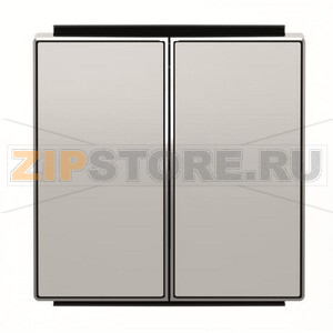 Клавиша для двухклавишных выключателей/переключателей/кнопок, серебристый алюминий ABB 2CLA851100A1301 