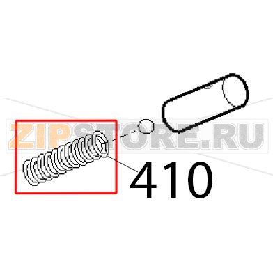 Molla perni aff. and sbav. Sirman Mirra 220 Molla perni aff. and sbav. Sirman Mirra 220Запчасть на деталировке под номером: 410