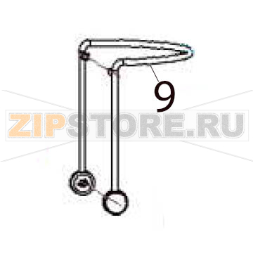 Safety fixed handle Hurakan HKN-CFV60 Safety fixed handle Hurakan HKN-CFV60Запчасть на деталировке под номером: 9