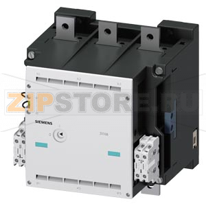КОНТАКТОР ТИПОРАЗМЕР 14, 3-ПОЛЮСА AC-3, 335КВТ, 400/380V (1000V) ДОПОЛНИТЕЛЬНЫЕ КОНТАКТЫ 44 (4НO+4НЗ) УПРАВЛЕНИЕ ПЕРЕМЕННЫМ ТОКОМ AC 110 ДO 132V 50/60ГЦ Siemens 3TF6844-8CF7 