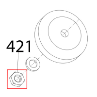 Dado es. DIN439, M6, basso Sirman Mirra 250 C