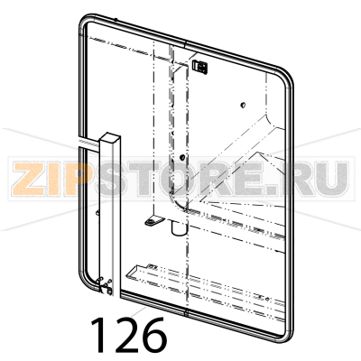 Gasket for 8 trays pastry ovens Tecnoinox EFB10DSL Gasket for 8 trays pastry ovens Tecnoinox EFB10DSLЗапчасть на деталировке под номером: 126
