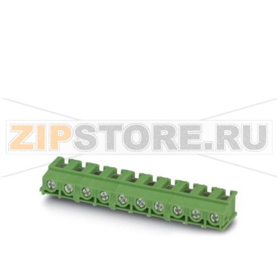 Клеммы для печатного монтажа Phoenix Contact PT 2,5/16-7,5-V Номинальный ток: 32 А, Номинальное напряжение: 800 В, Размер шага: 7,5 мм, Полюсов: 16, Тип подключения: Винтовые зажимы, Монтаж: пайка, Направление подключения, проводник / печатная плата: 90 °, Цвет: зеленый.Минимальный заказ: 50 шт.Упаковка: 50 шт.